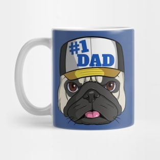 Pug #1 Dad Fathers Day Mug